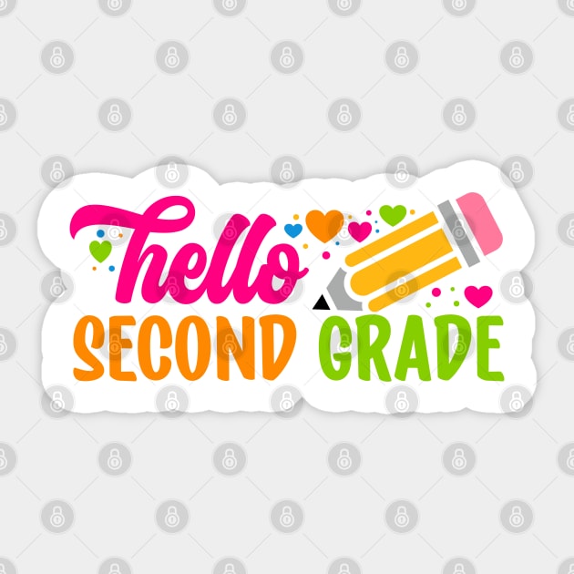 Hello Second Gard Sticker by HassibDesign